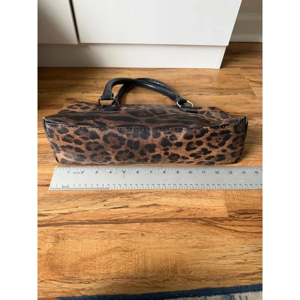 Primeware Leopard Print Insulated Wine Tote Bag Thermal Beverage Carrier Brown